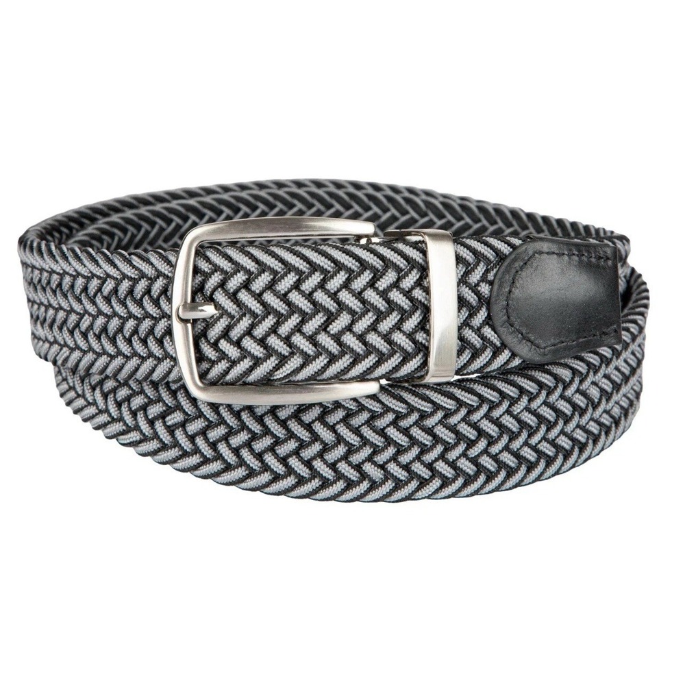 NEW Tommy Bahama Men's S/M 32-36 Reversible Belt Black & Gray Comfort Stretch - Picture 3 of 5